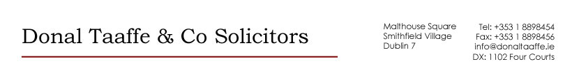 Donal Taaffe Co Solicitors Donal Taaffe Co Solicitors